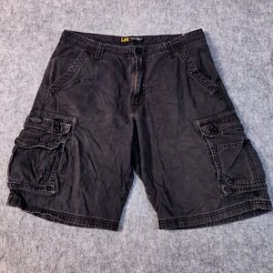 Lee Relaxed Fit Cargo Shorts Mens Size 32 Gray‎ Utility Casual Outdoor